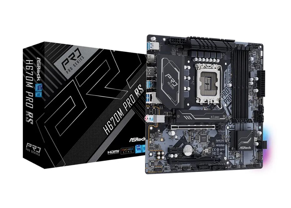 Image Placă de bază ASRock H670M Pro RS