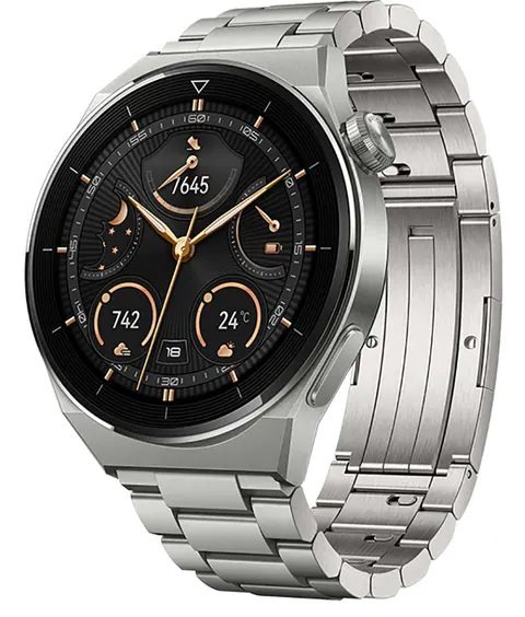 Image Ceas inteligent HUAWEI Watch GT 3 Pro Titanium 46mm Light Titanium Strap