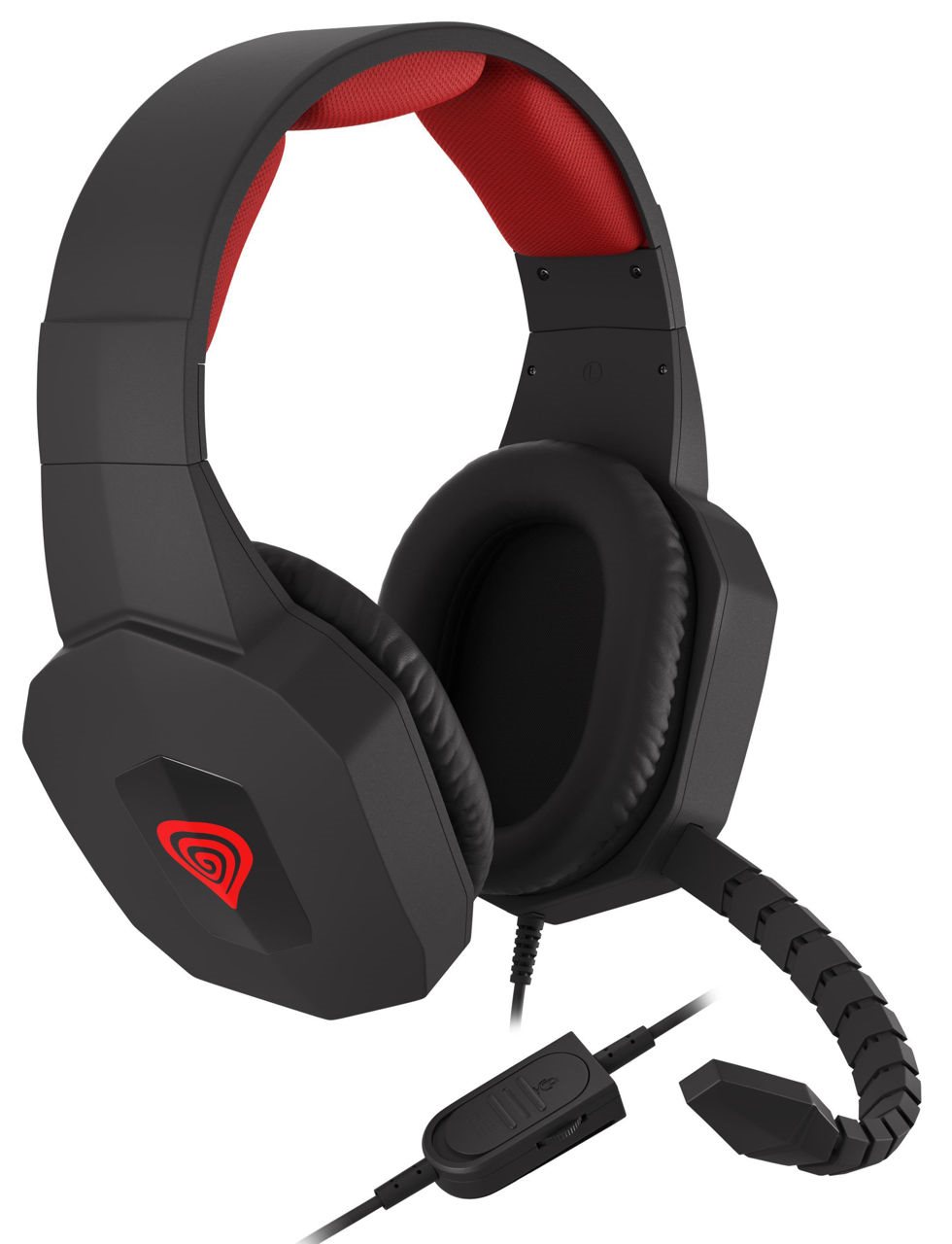 Image Căşti Genesis Argon 400 Black, Red