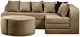Image Бескаркасный диван Edka Jupiter 210/280/50 M42 светло-коричневый
