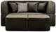 Image Бескаркасный диван Edka Vega 160/200/40 M8 темно-коричневый
