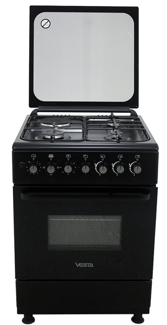 Image Комбинированная плита Vesta GC-GE6060i/3+1/BL