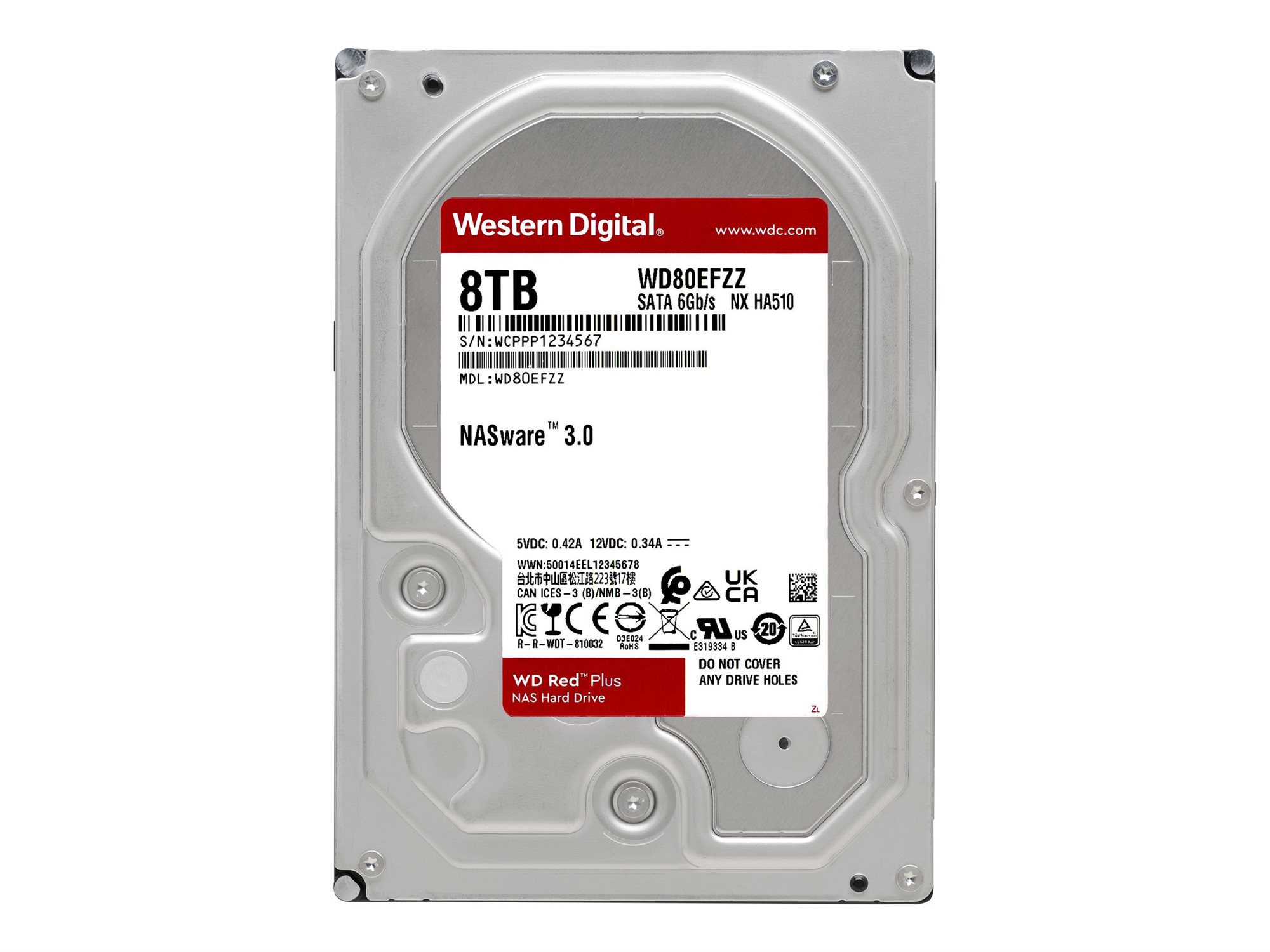 Hard disc HDD Western Digital WD80EFZZ Red Plus 8TB