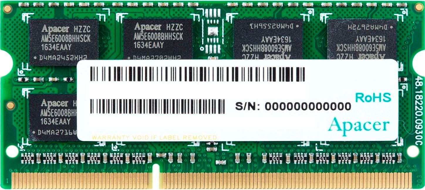 Оперативная память Apacer 8GB DDR3-1600MHz SODIMM