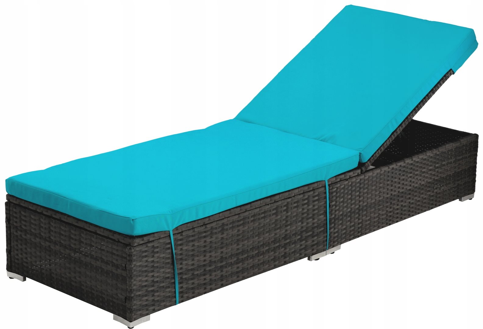 Image Шезлонг GardenLine ABI3548 Brown, Turquoise