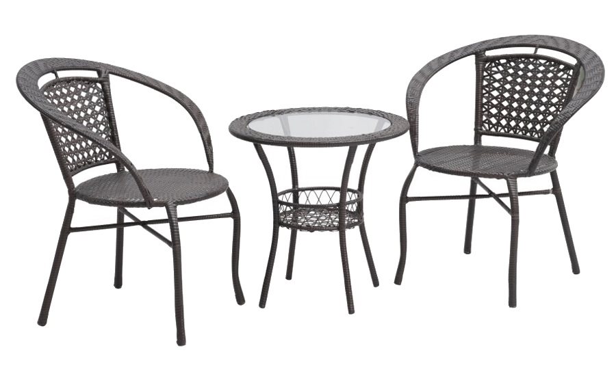 Image Комплект садовой мебели Mobhaus Lasan 2 кресла Brown