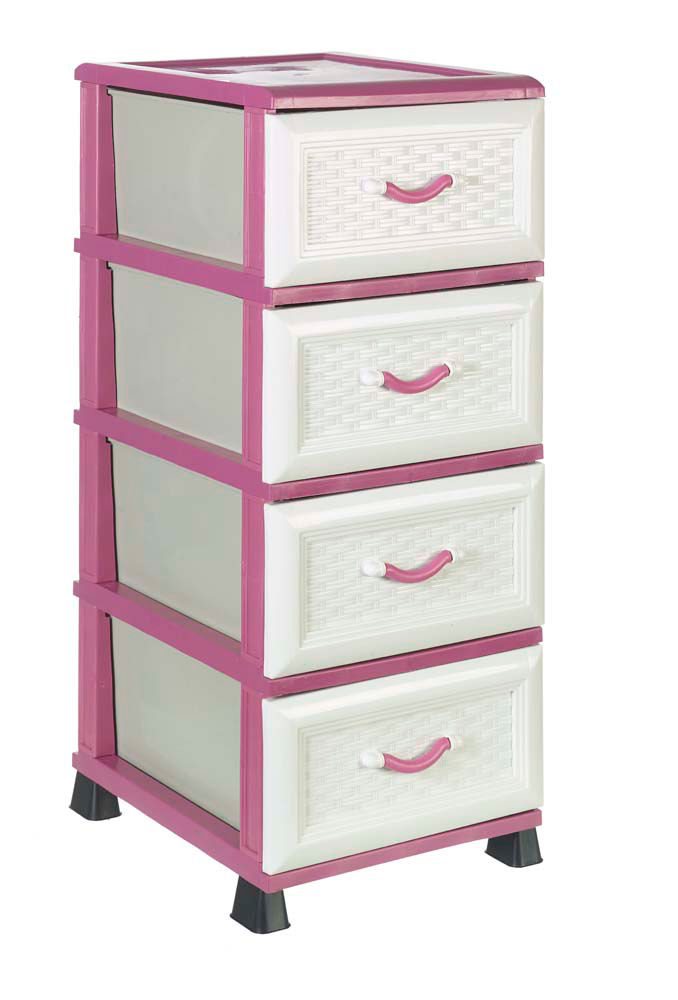 Image Комод MP D001 Белый, Розовый