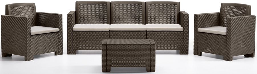 Image Set mobila de grădină Bica Alabama 3 Brown