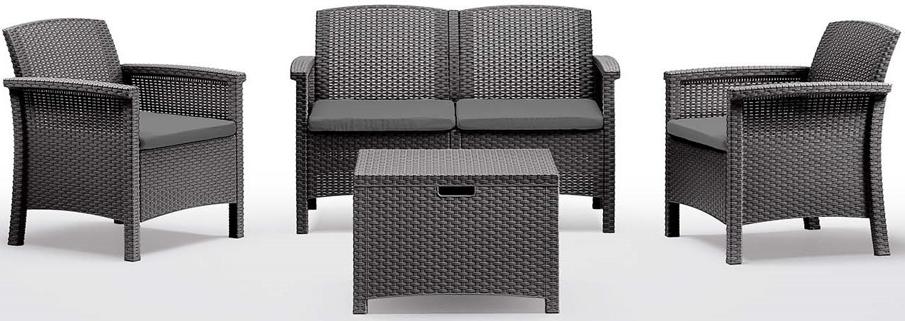 Image Set mobila de grădină Bica Venezia 2 Graphite