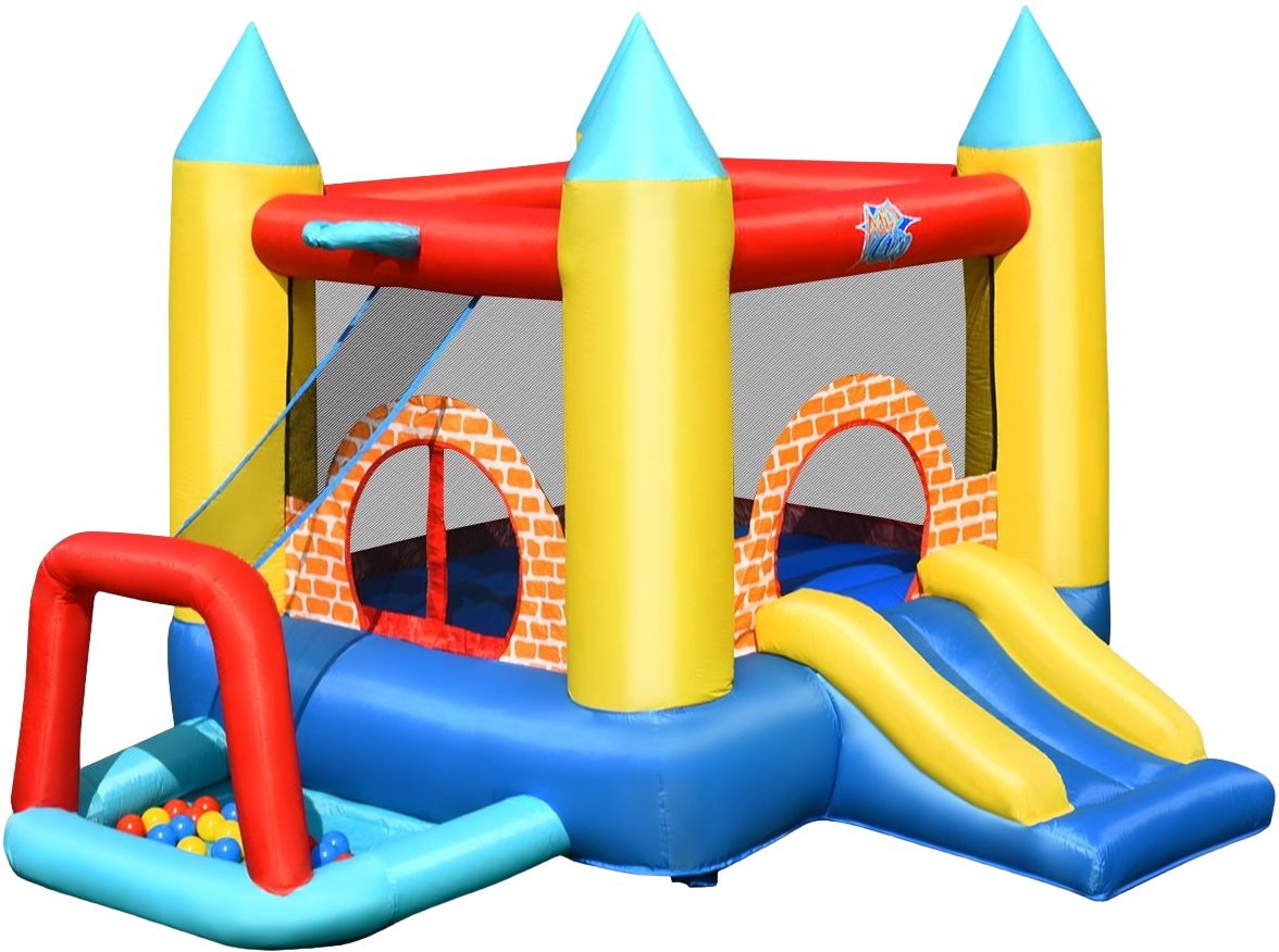 Image Trambulina gonflabila Costway OP70105 Blue, Yellow, Red