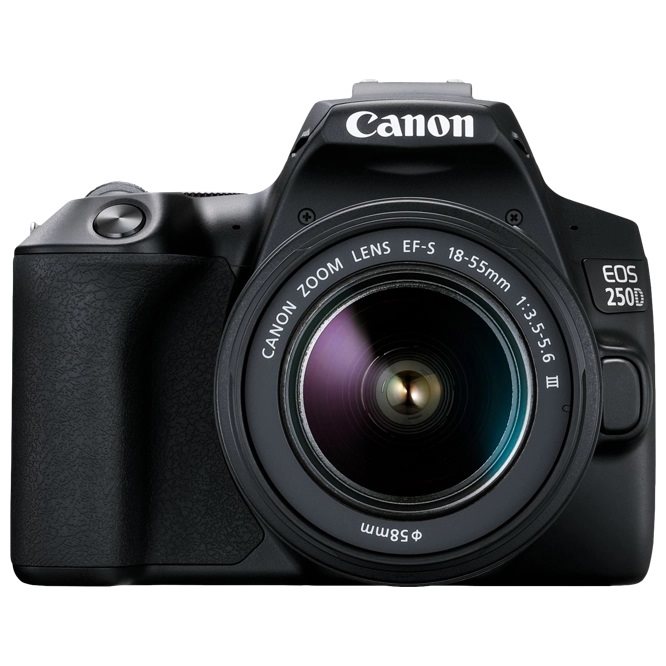 Aparat foto Canon EOS 250D + EF-S 18-55mm f/3.5-5.6 IS STM KIT Black