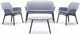 Image Set mobila de grădină Bica Luxor Lounge Gray, Graphite