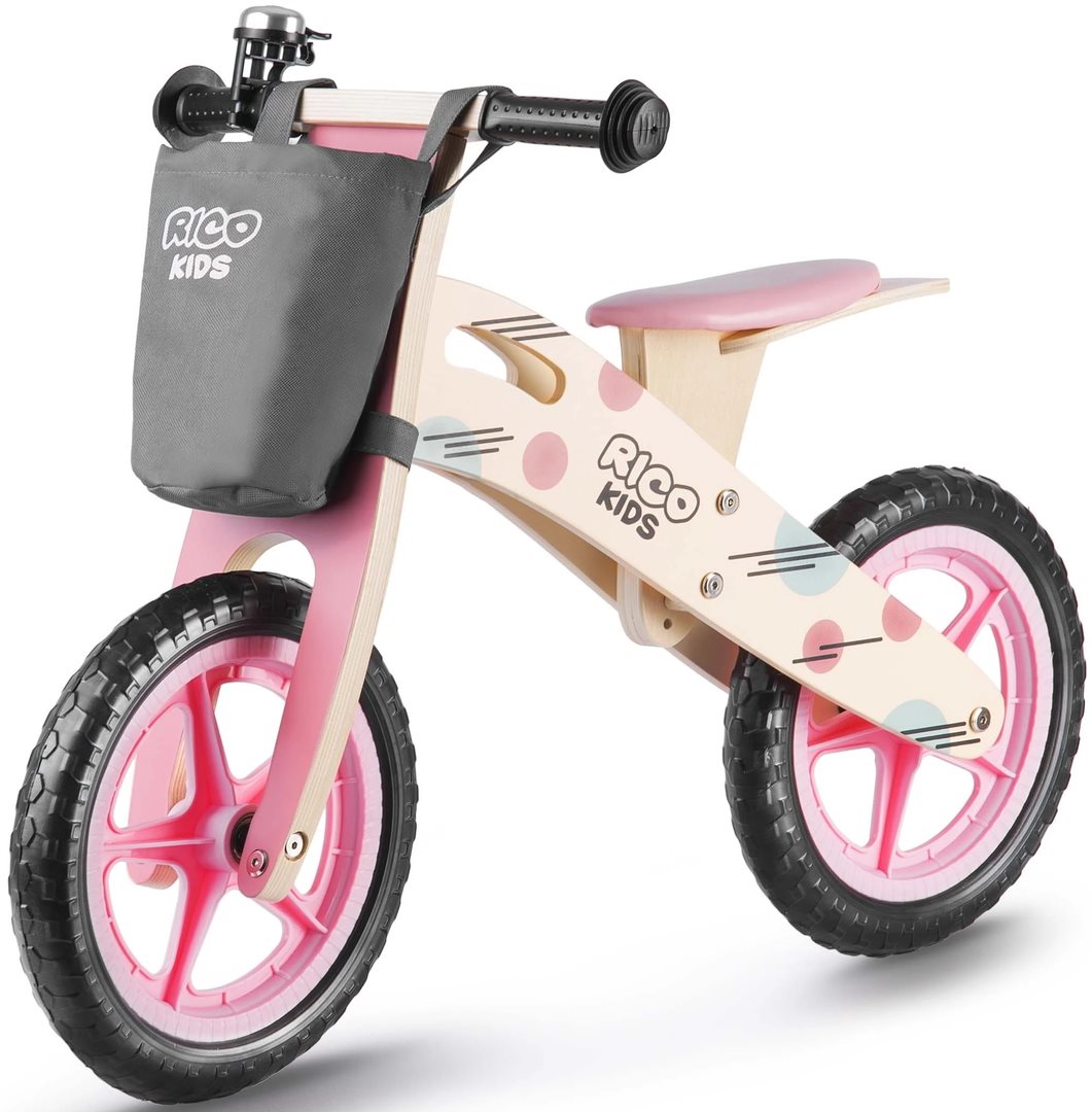 Image Беговел RicoKids RC-611 Wood, Pink