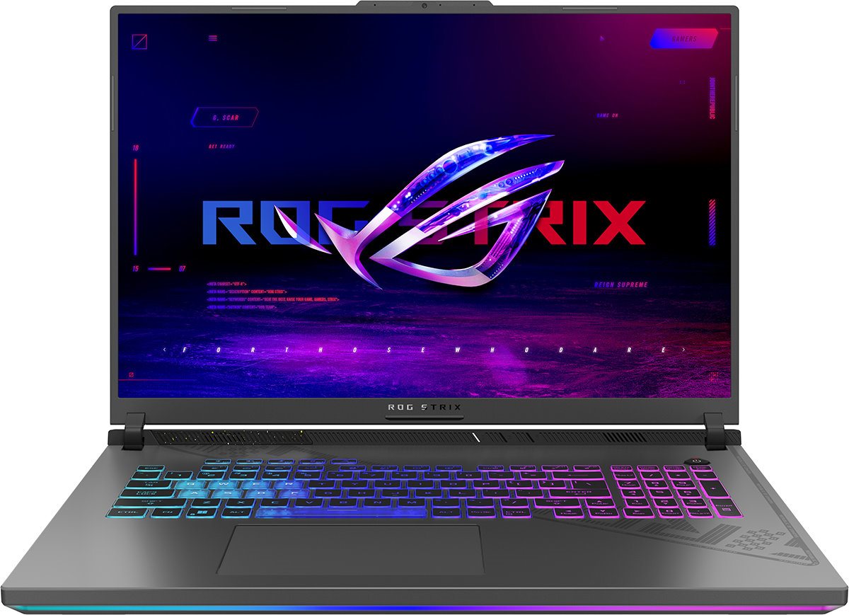 Image Ноутбук Asus ROG Strix G18 G814JV (Core i7-13650HX, 16Gb, 1Tb, RTX4060) Gray