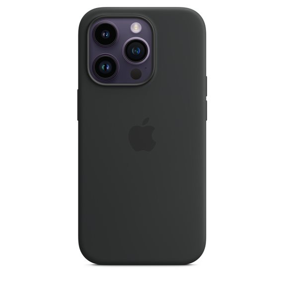 Image Husă Original iPhone 14 Pro Silicone Case with MagSafe Midnight