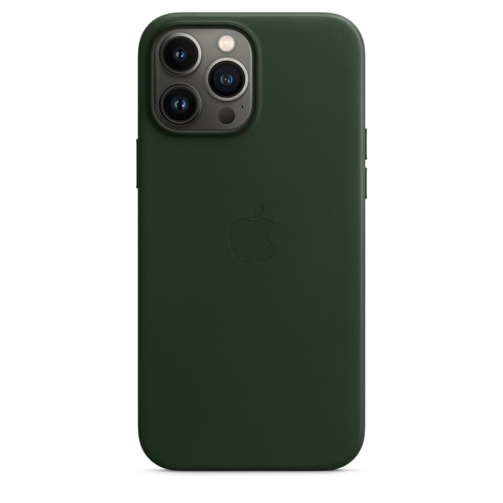Image Чехол Original iPhone 13 Pro Max Leather Case with MagSafe Sequoia Green