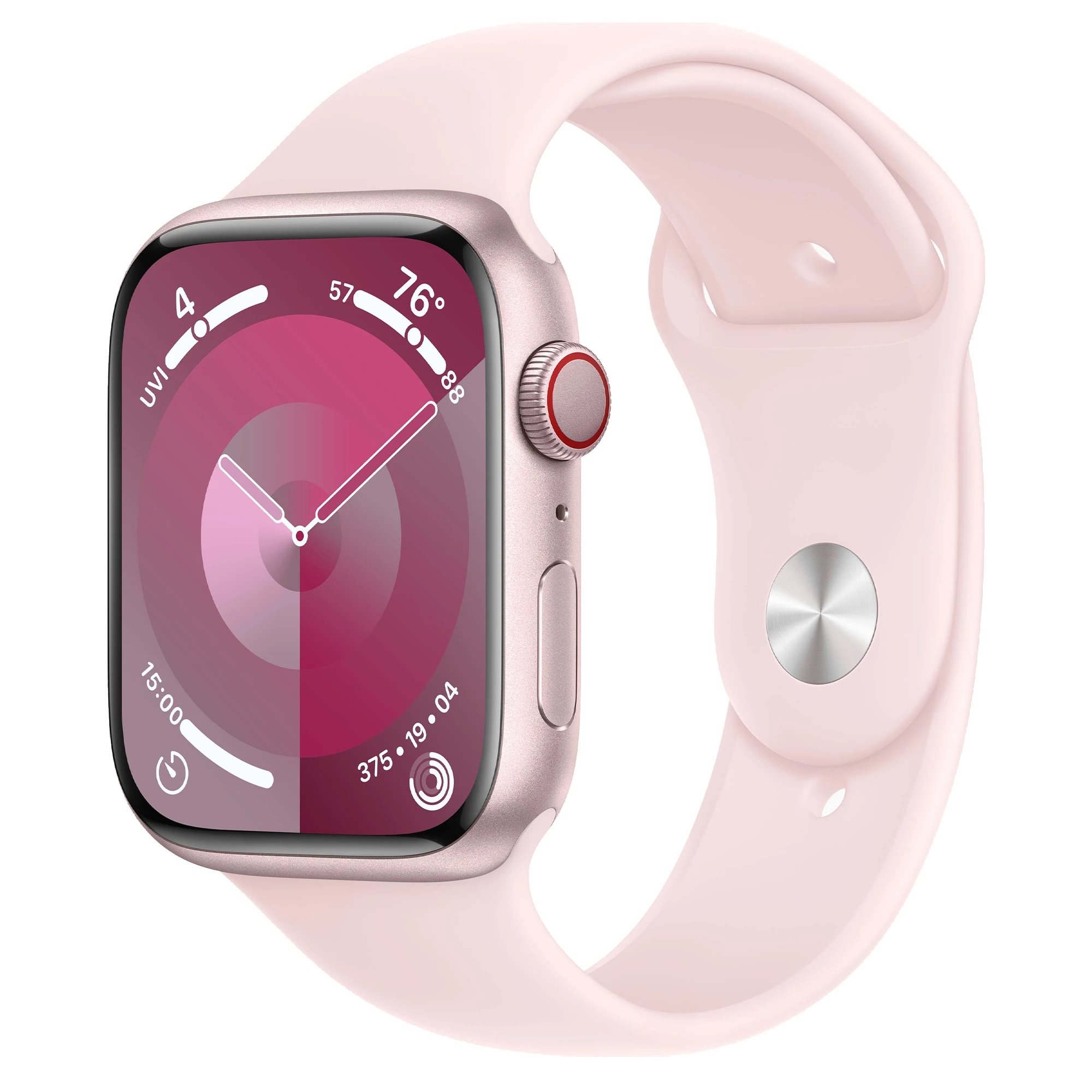 Image Умные часы Apple Watch Series 9 GPS + LTE 45mm MRML3 Light Pink Sport Band M/L