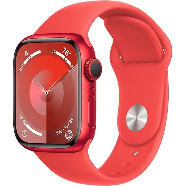 Ceas inteligent Apple Watch Series 9 GPS 41mm MRXH3 (PRODUCT) RED Sport Band M/L