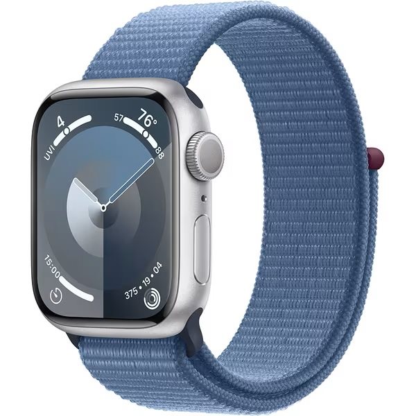 Ceas inteligent Apple Watch Series 9 GPS 41mm MR923 Silver Aluminium Case Winter Blue Sport Loop
