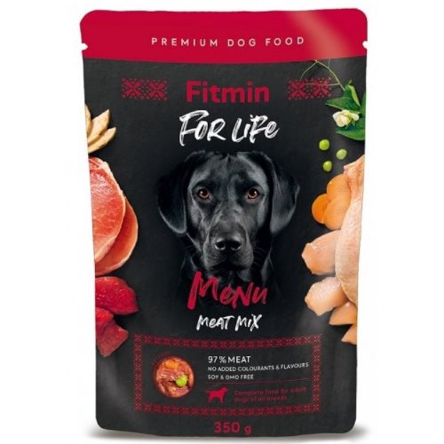 Image Hrana umeda pentru caini FFL MENU meat mix pouch 350g*6