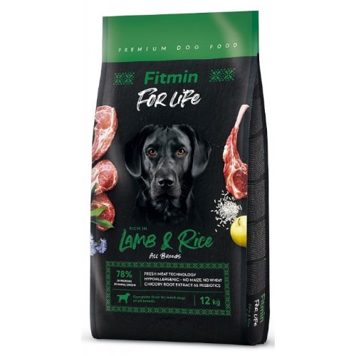 Сухой корм для собак Fitmin For Life lamb & rice 12 kg