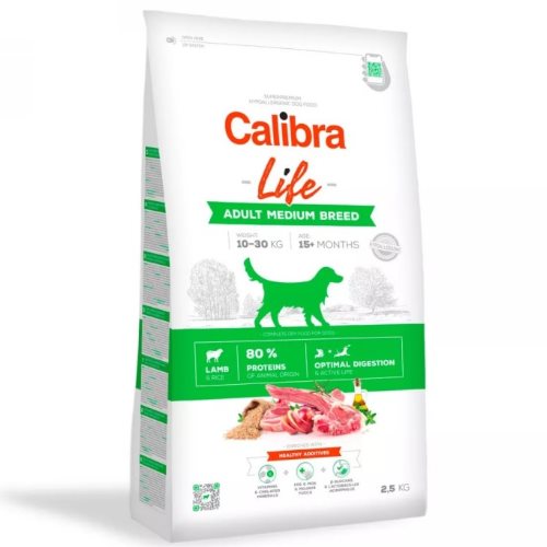 Сухой корм для собак Calibra Life Adult Medium Breed Lamb 2.5kg