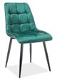 Image Стул для кухни Signal Chic Velvet Green, Black