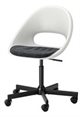Офисное кресло Ikea Loberget/Malskar White, Black, Dark grey