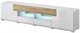 Image Tumba pentru TV Helvetia Toledo №40 2D3S White Gloss, Sanremo Oak Light