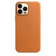 Чехол Original iPhone 13 Pro Max Leather Case with MagSafe Golden Bown