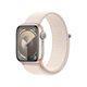 Ceas inteligent Apple Watch Series 9 GPS 41mm MR8V3 Starlight Sport Loop