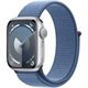 Image Умные часы Apple Watch Series 9 GPS 45mm MR9F3 Silver Aluminium Case, Winter Blue Sport Loop