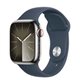 Image Умные часы Apple Watch Series 9 GPS+LTE 45mm MRMP3 Silver St. Steel, Blue Sport Band M/L