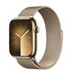 Image Умные часы Apple Watch Series 9 GPS+LTE 41mm MRJ73 Gold St. Steel, Gold Milanese Loop