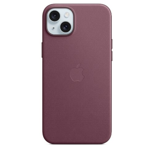 Image Husă Original iPhone 15 Fine Woven Case with MagSafe Mulberry