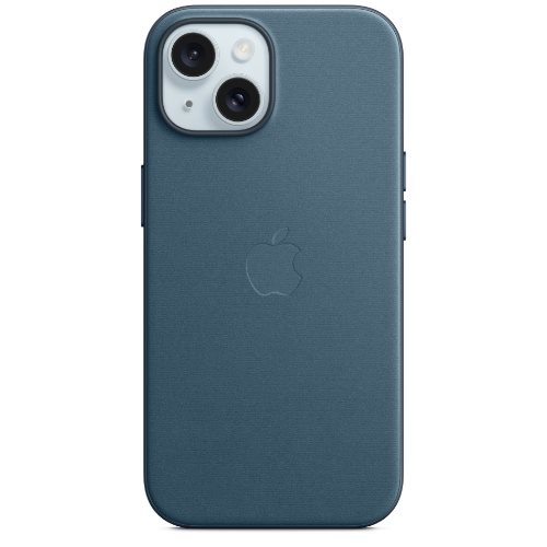 Image Husă Original iPhone 15 Plus Fine Woven Case with MagSafe Pacific Blue