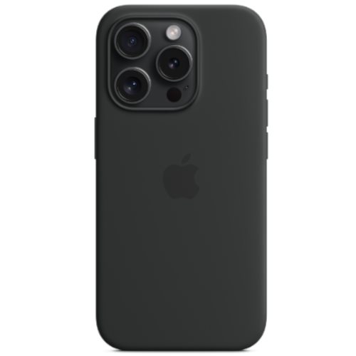 Image Чехол Original iPhone 15 Pro Silicone Case with MagSafe Black