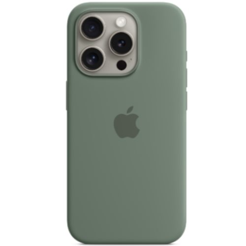 Чехол Original iPhone 15 Pro Silicone Case with MagSafe Cypress