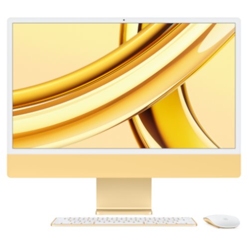 Image Моноблок Apple iMac 24" 2023 M3, 8CPU/10GPU, 8/256Gb, Yellow
