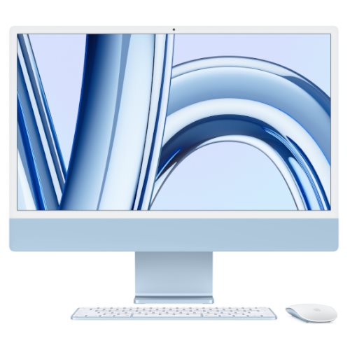 Image Моноблок Apple iMac 24" MQRC3 2023 M3, 8CPU/8GPU, 8/256Gb, Blue