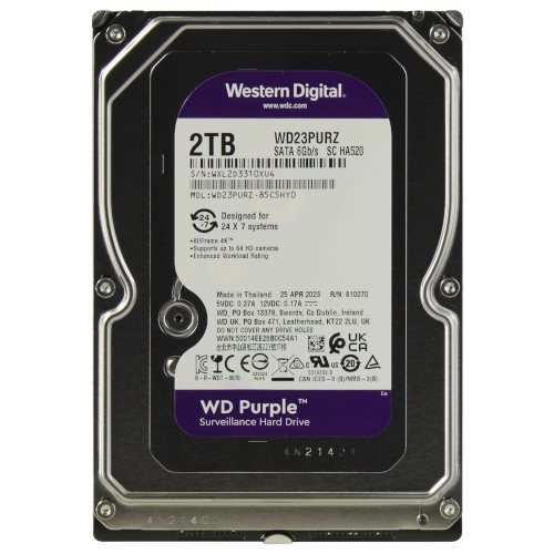 Image Hard disc HDD Western Digital Purple WD23PURZ 2TB
