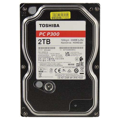Image Hard disc HDD Toshiba Performance P300 HDWD320UZSVA 2TB