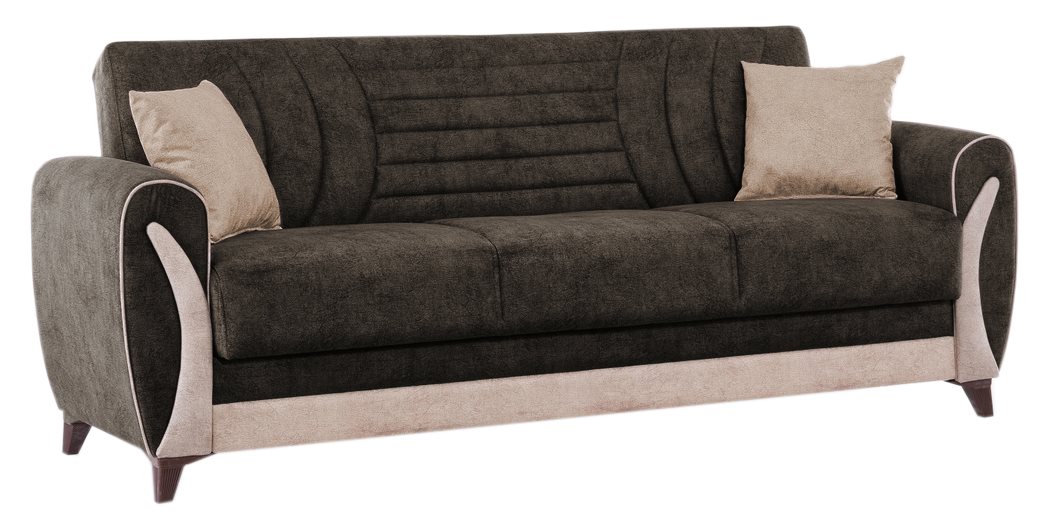 Image Canapea Fabulous Seren 3-locuri 73-100 Dark Brown, Beige