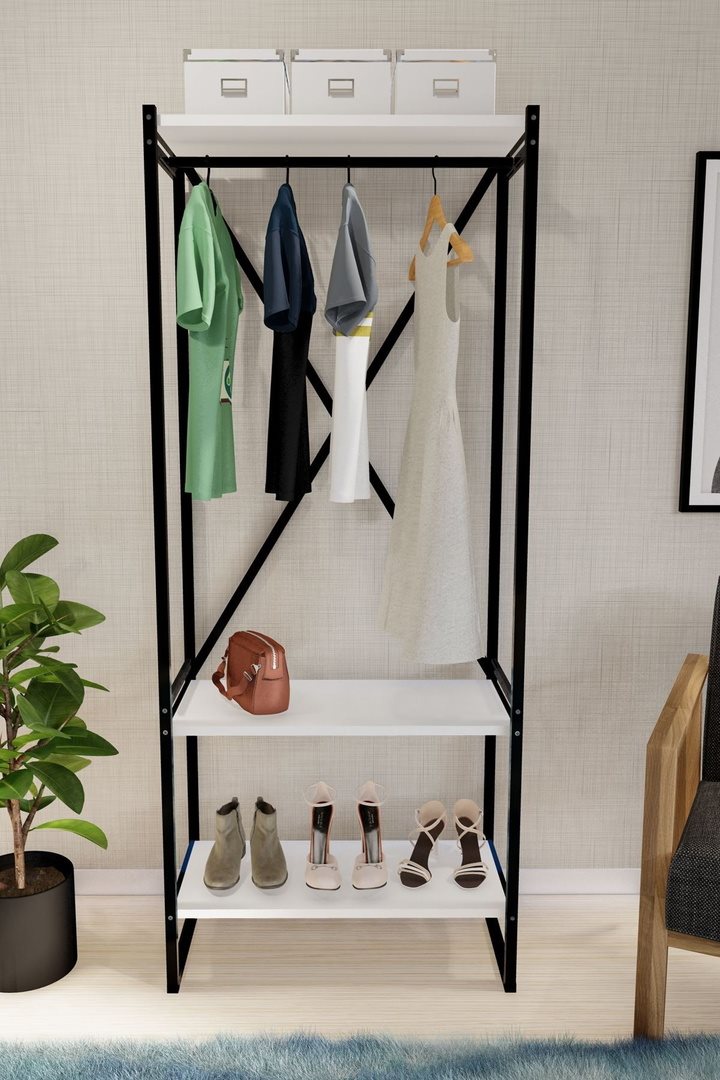 Image Прихожая Fabulous Metal Coat Stand White/Black
