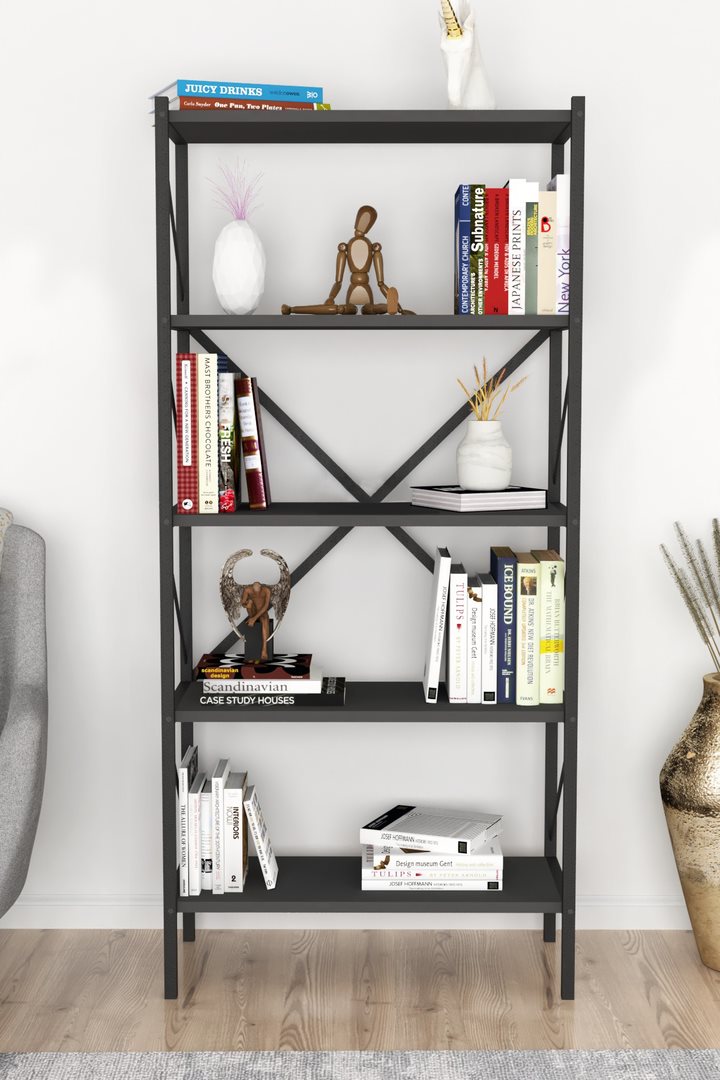 Image Стеллаж Fabulous Shelves Metal 5 секции Anthracite