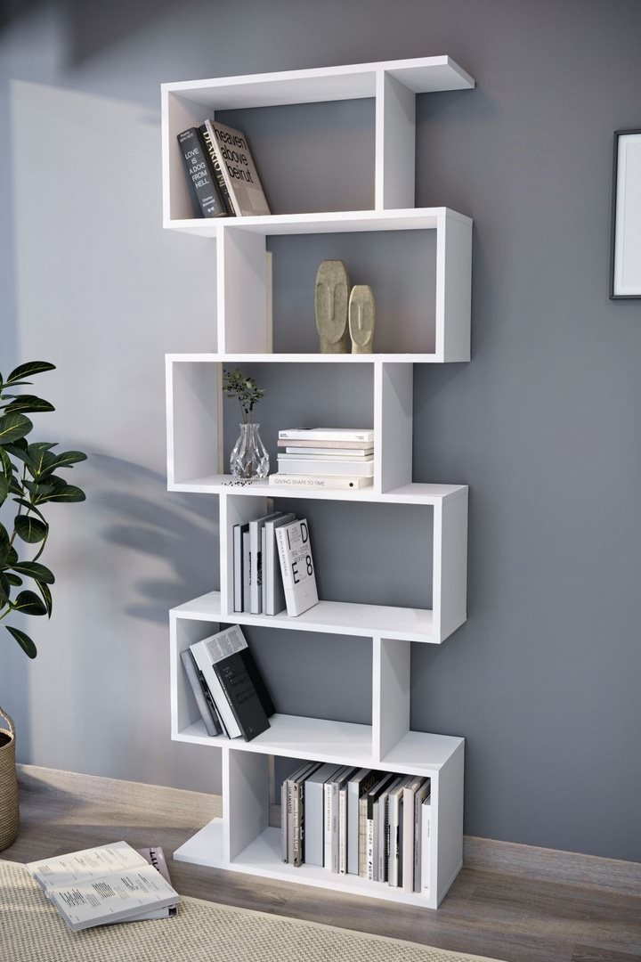 Image Стеллаж Fabulous Zigzag 6 Shelves White