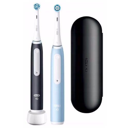 Image Электрическая зубная щетка Braun Oral-B iO3 Matt Black/Ice Blue Duo Edition