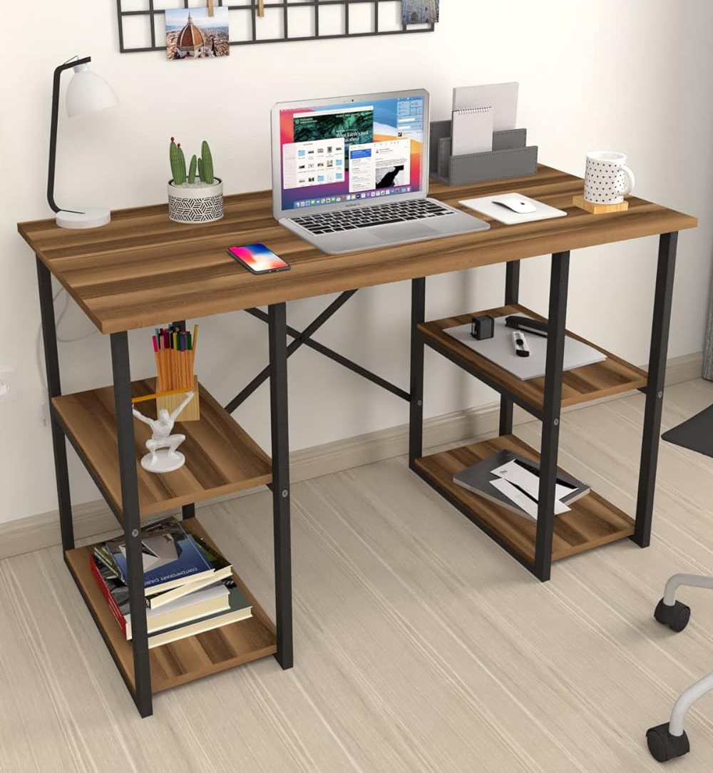 Image Письменный стол Fabulous 4 полки Walnut/Black