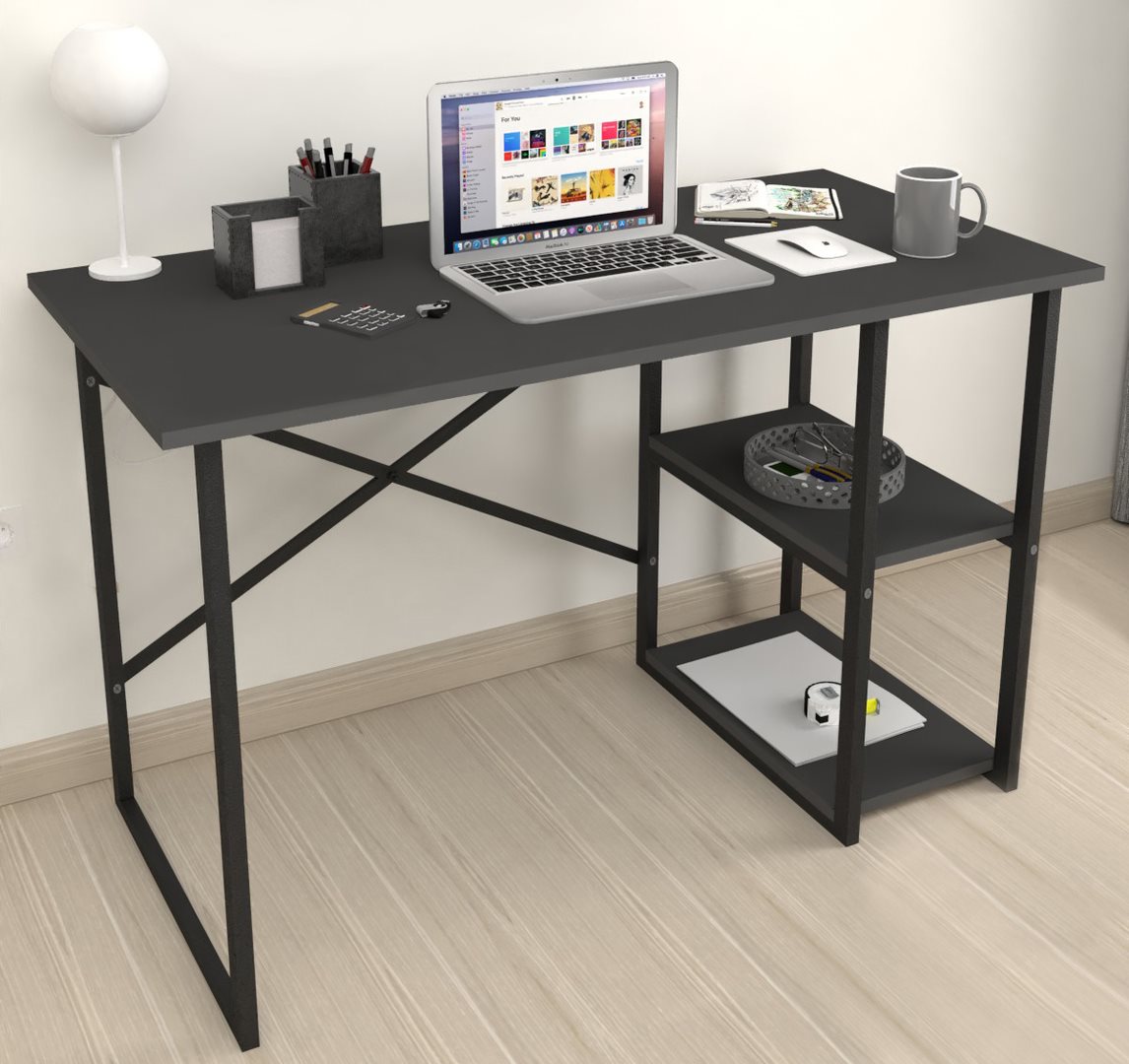 Image Masa de birou Fabulous 2 rafturi Anthracite/Black