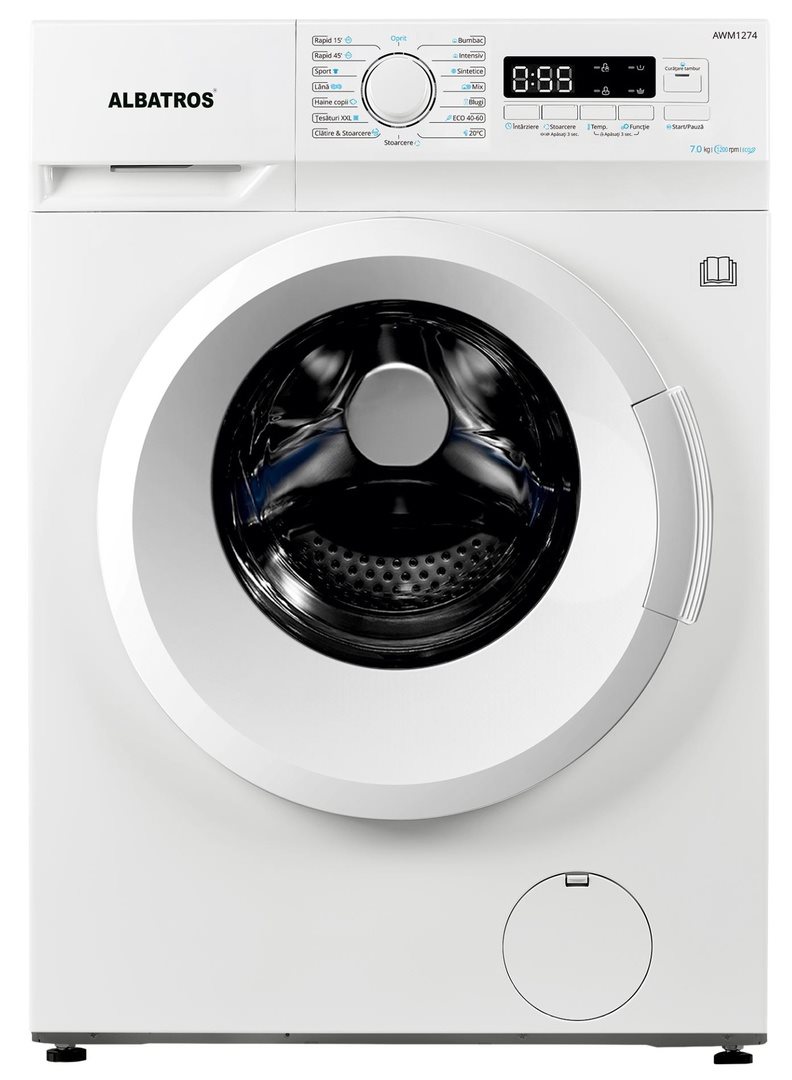 Image Maşina de spălat rufe Albatros AWM1274 White